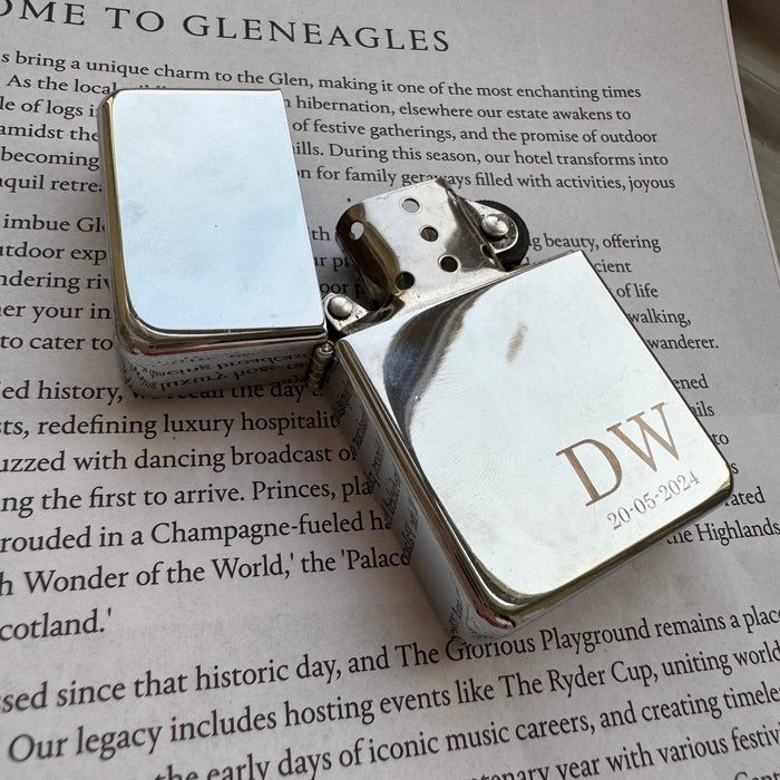 Personalised Laser Etched Zippo-Style Lighter