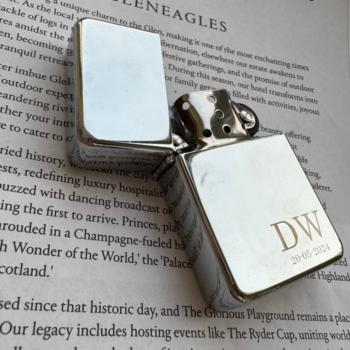 Personalised Laser Etched Zippo-Style Lighter