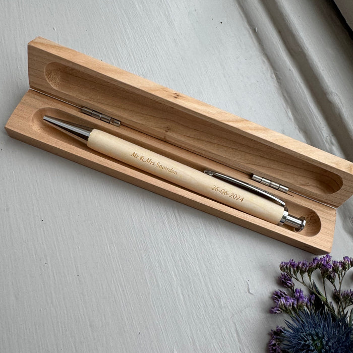 Personalised Engraved Wedding Pen -  Wedding Guest Book Pen