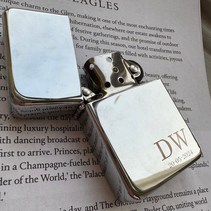 Personalised Laser Etched Zippo-Style Lighter