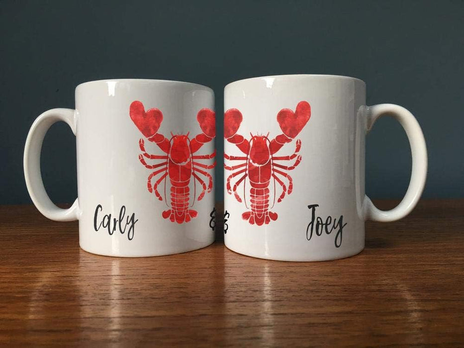 Friends Inspired 'He's Her Lobster' Personalised Mug Set