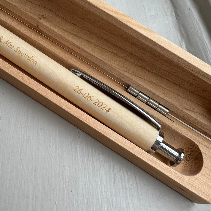 Personalised Engraved Wedding Pen -  Wedding Guest Book Pen