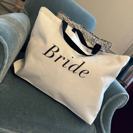 Large Bride Tote Wedding Essentials Hen Party Bag