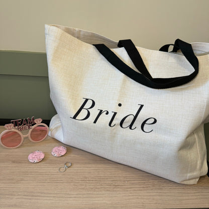 Large Bride Tote Wedding Essentials Hen Party Bag