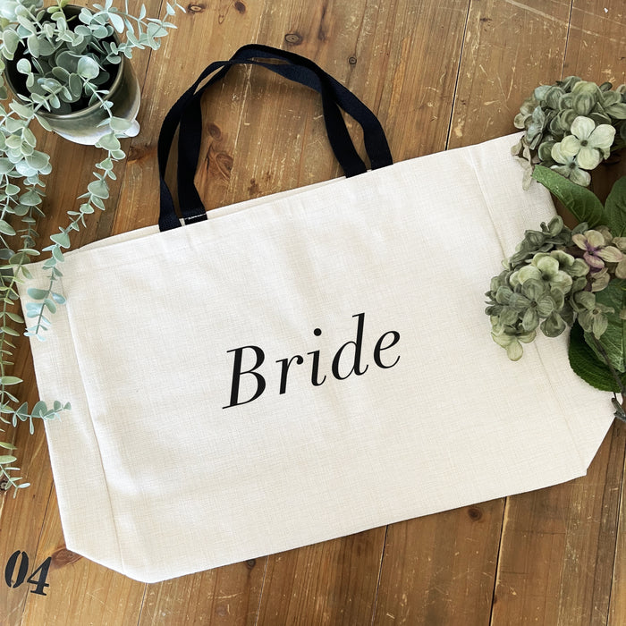 Large Bride Tote Wedding Essentials Hen Party Bag