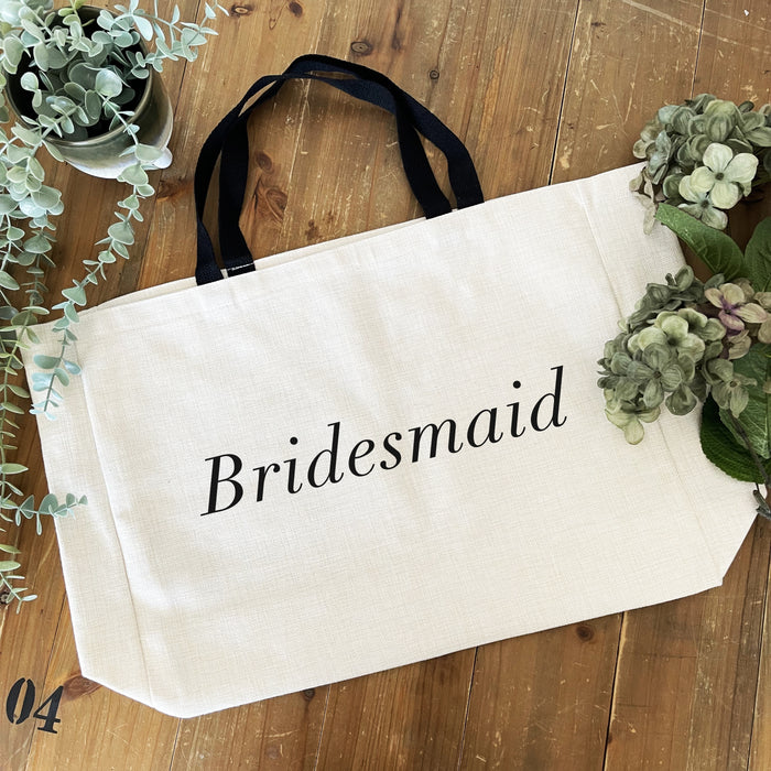 Large Bridesmaid Tote Wedding Essentials Hen Party Bag