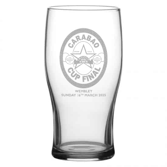 Toon Army Carabao Cup Final Pint Glass – Wembley 2025 Edition