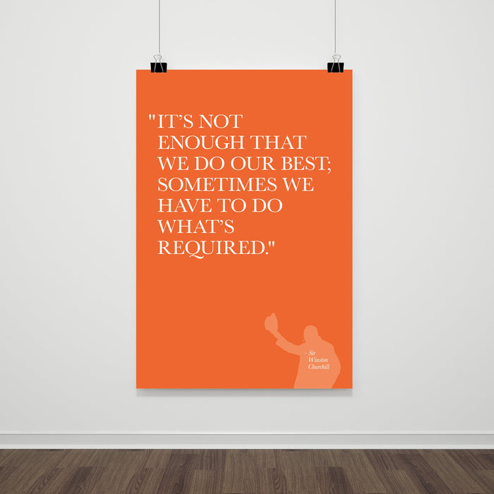 Doing What's Required - Quotation Print