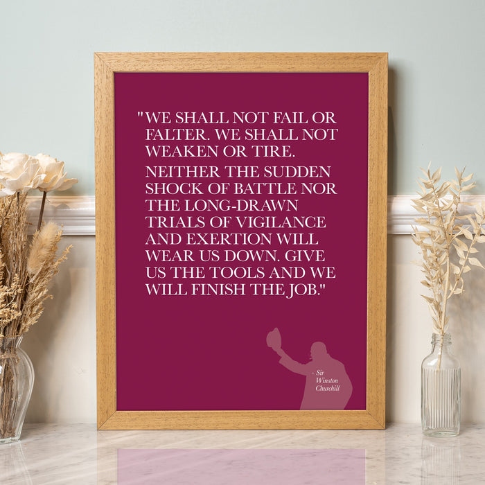 Finish The Job - Quotation Print