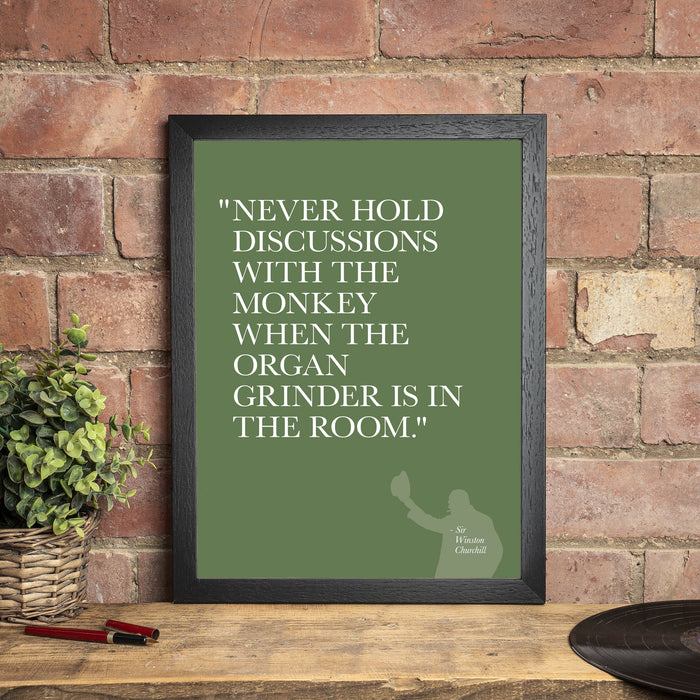 Organ Grinder - Quotation Print