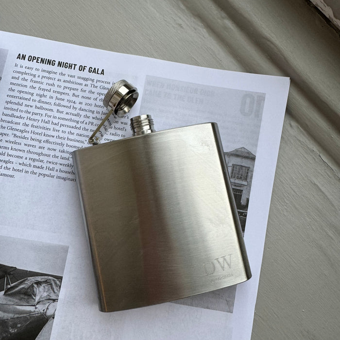 Personalised Classic Hip Flask for Weddings and Anniversaries