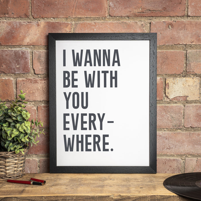 Custom Lyric Print