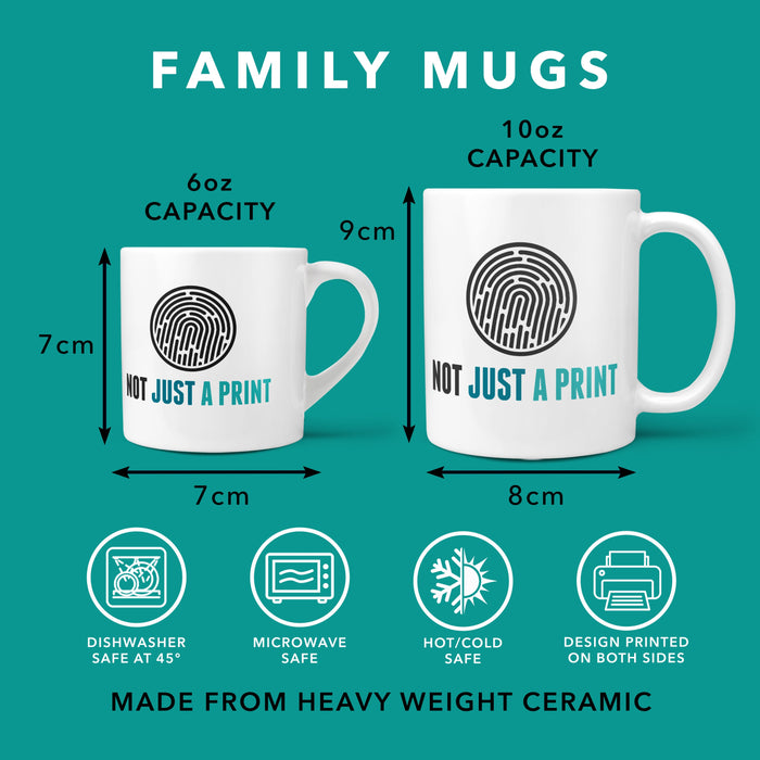 Llama Personalised Mug Set - Fun Mummy Daddy Baby Llama Drama Family Gift - Mama Papa Toddler Mug Set Christmas Eve Present