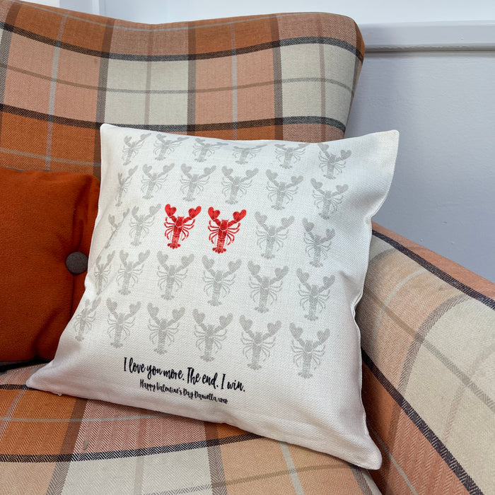 You're My Lobster Friends Inspired Personalised Cushion | Valentine's Day, 2nd Anniversary Gift