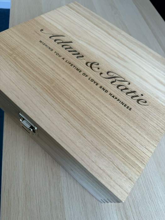 Custom Wooden Wine Box for 3 Bottles