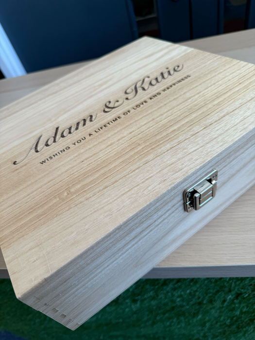 Custom Wooden Wine Box for 3 Bottles