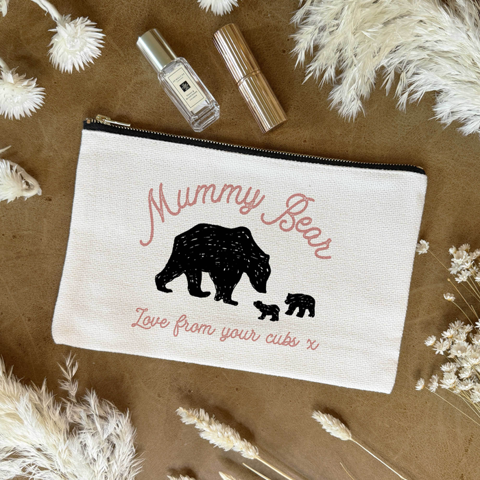 Personalised Mama Bear Pouch – Custom Gift for Busy Mums