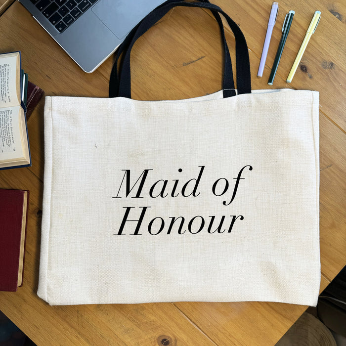 Large Maid Of Honour Tote Wedding Essentials Hen Party Bag