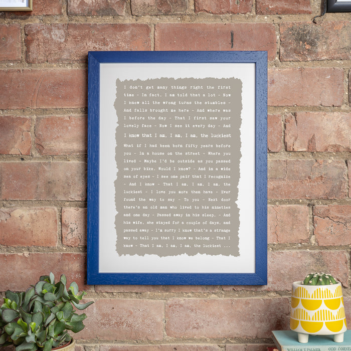 Personalised Poem Song or Speech in a Rustic Style