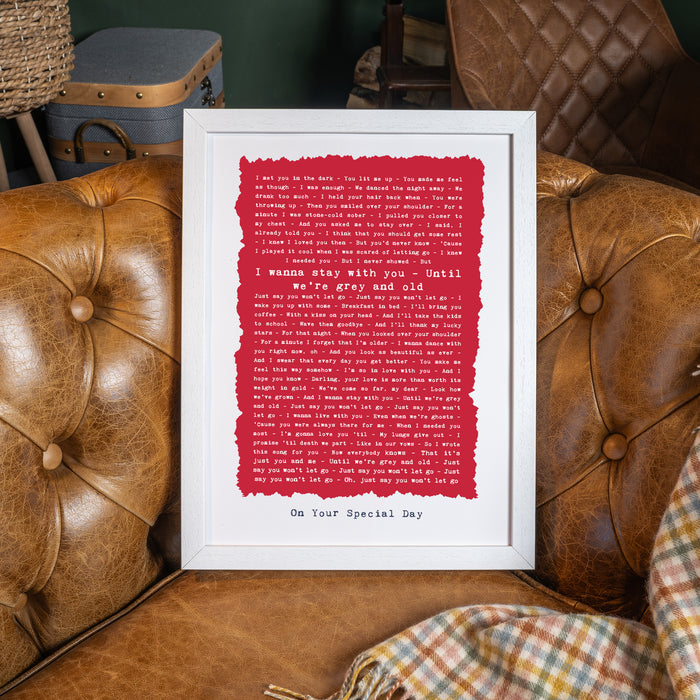 Personalised Poem Song or Speech in a Rustic Style