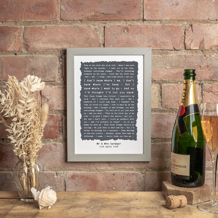 Personalised Poem Song or Speech in a Rustic Style