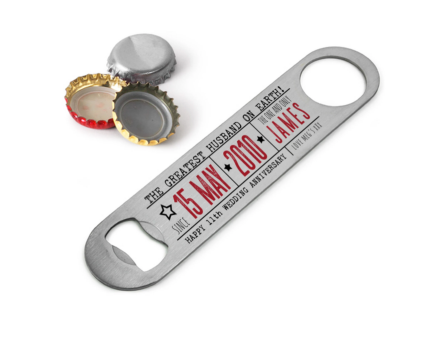 Personalised Steel Bottle Opener