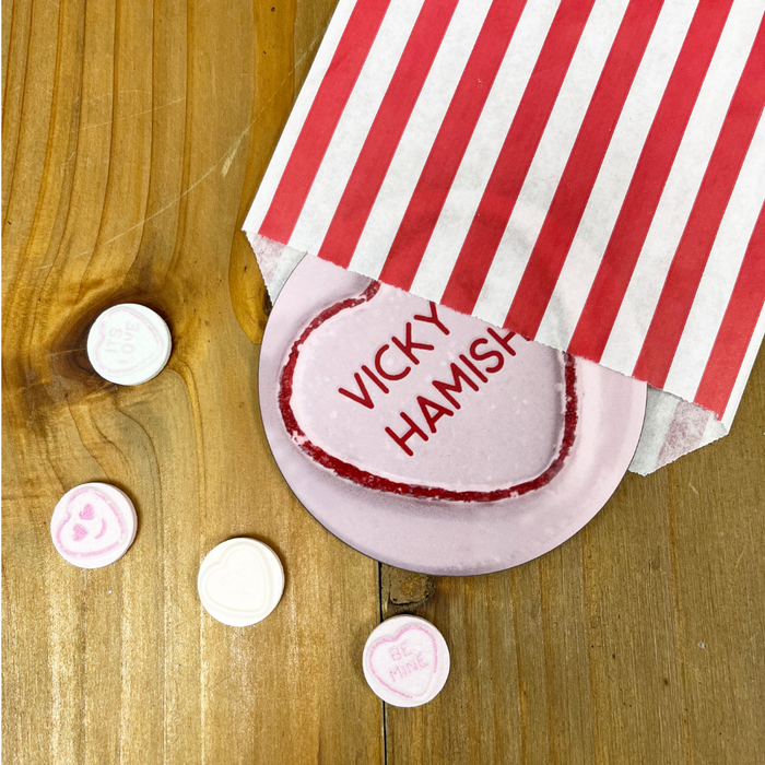 Personalised Love Hearts Mug and Coaster Set