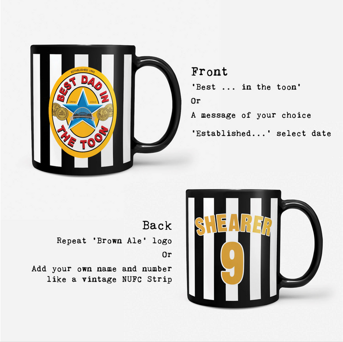 Best Mam in the Toon Gift Mug Set For Newcastle Geordies