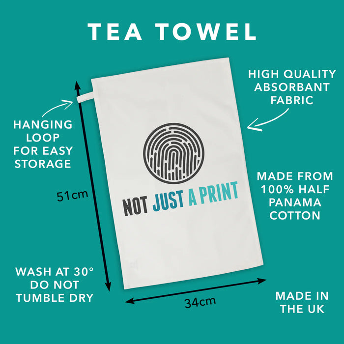 Personalised Tea Towel - Wedding Song Vinyl Record Gift