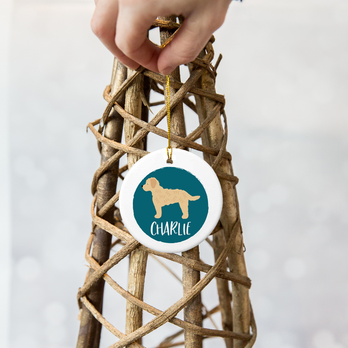 Personalised Border Terrier Christmas Bauble