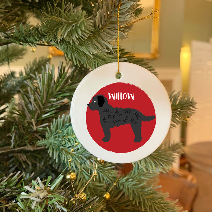 Personalised Black Cockapoo Christmas Bauble