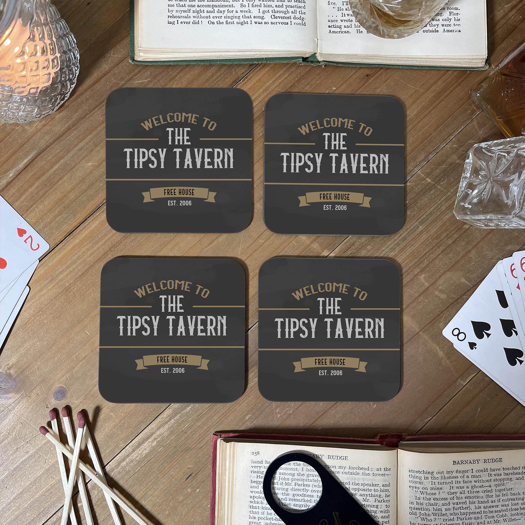 Home bar deals coasters