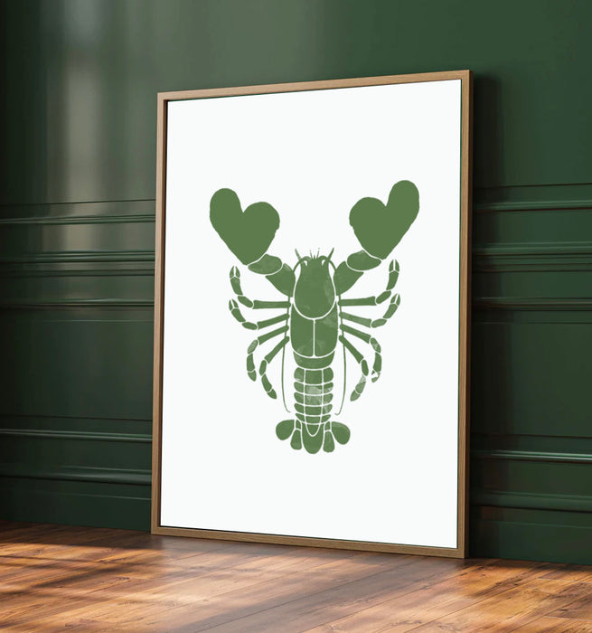 Custom Lobster Art Print: Unique Valentine's Day, Anniversary & Romantic Gift for Couples