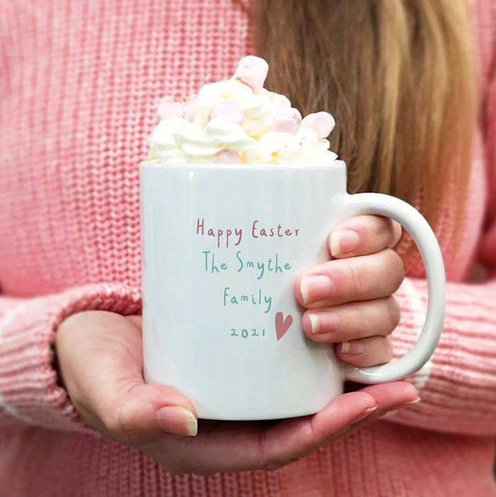 Easter Bunny Rabbit Matching Family Mug Set