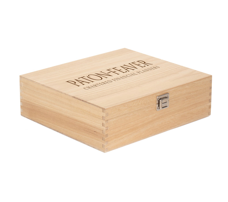 Custom Wooden Wine Box for 3 Bottles