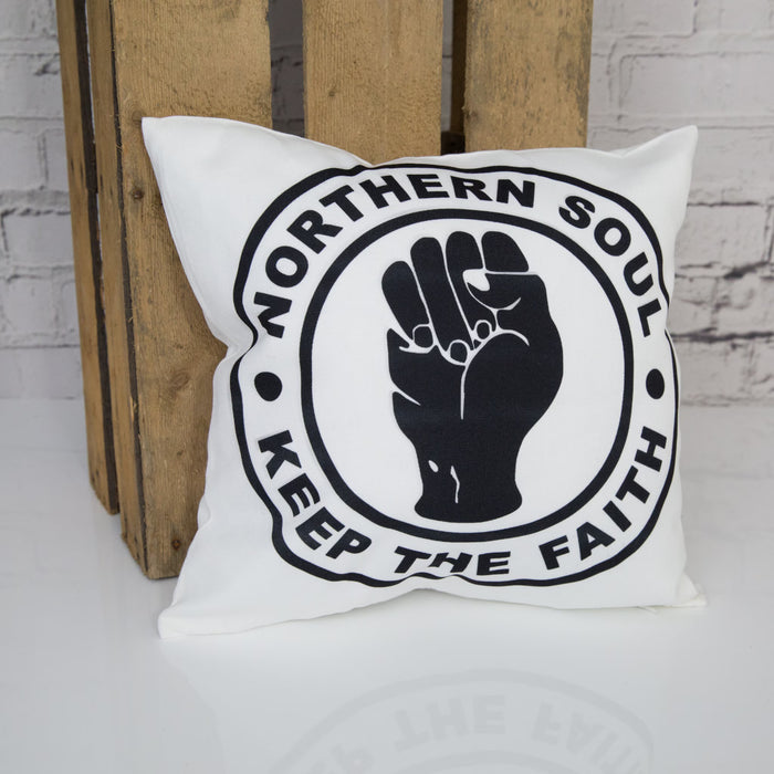 Northern Soul Keep The Faith Throw Cushion