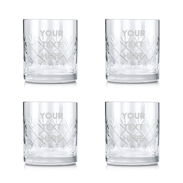 Engraved Cut Glass Tumblers With Any Personal Message