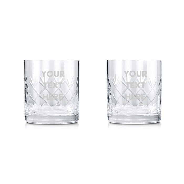 Engraved Cut Glass Tumblers With Any Personal Message