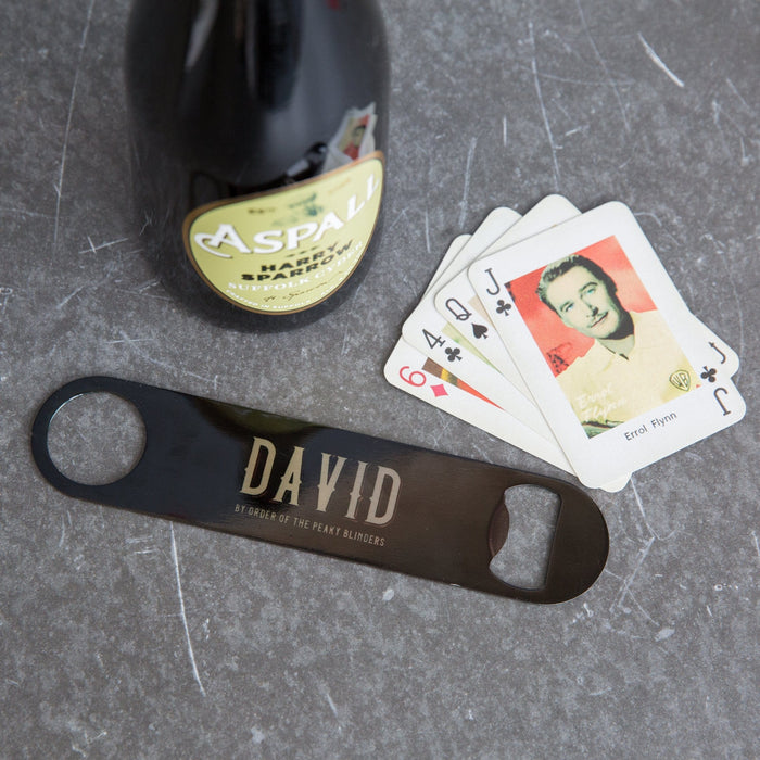 The Garrison Tavern - Peaky Blinders Inspired Personalised Bar Blade Bottle Opener - Gift For Him