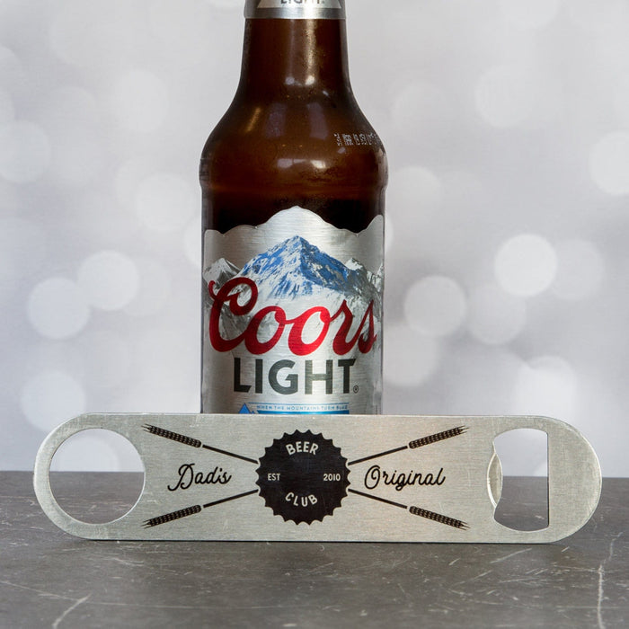 Life Is Better With Beer - Barblade Bottle Opener Customised With Favourite Thing - Barbells Football Rugby