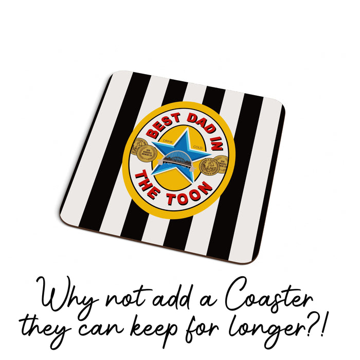 Geordie Greetings Card - Newcastle Fan - Best Dad in The Toon