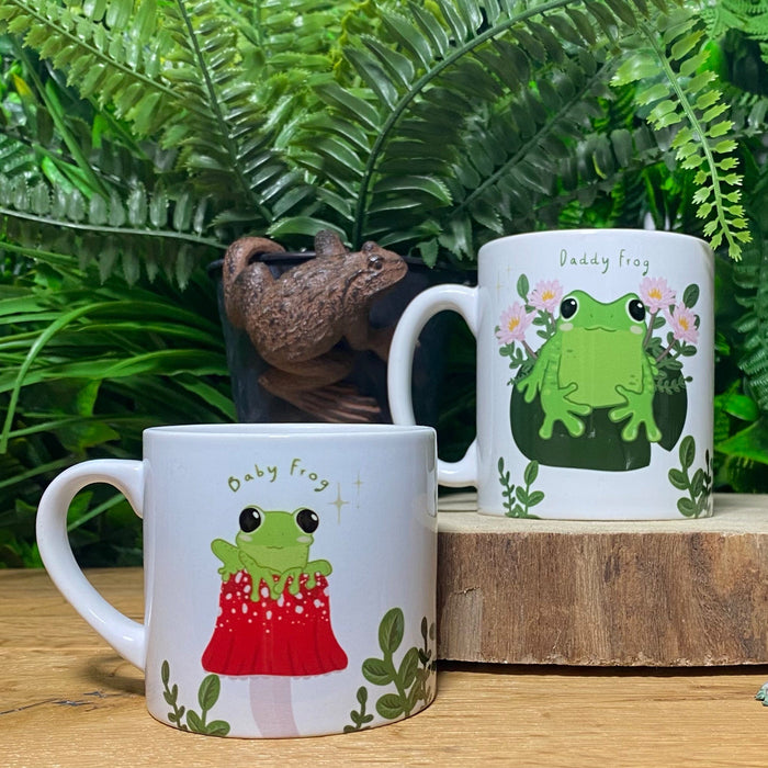 Family Frog Mugs & Coasters - Personalised Spring New Home Gift