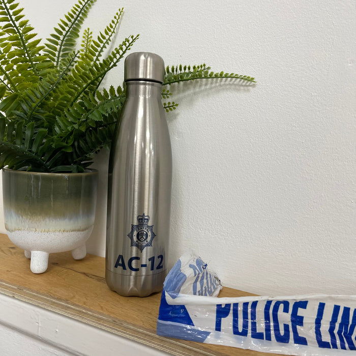 Personalised AC-12 Line of Duty Waterbottle in Stainless Steel