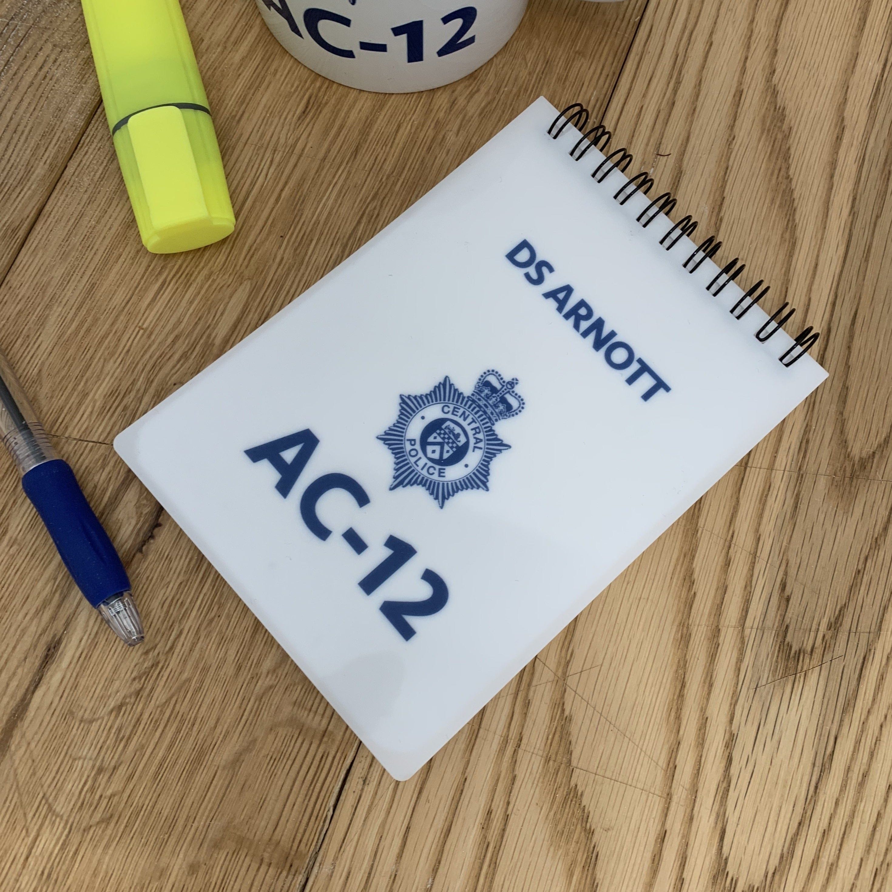 Personalised Line of Duty AC 12 AC12 Notepad Novelty Police