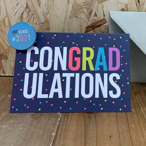 Congradulations pun greetings card for graduate