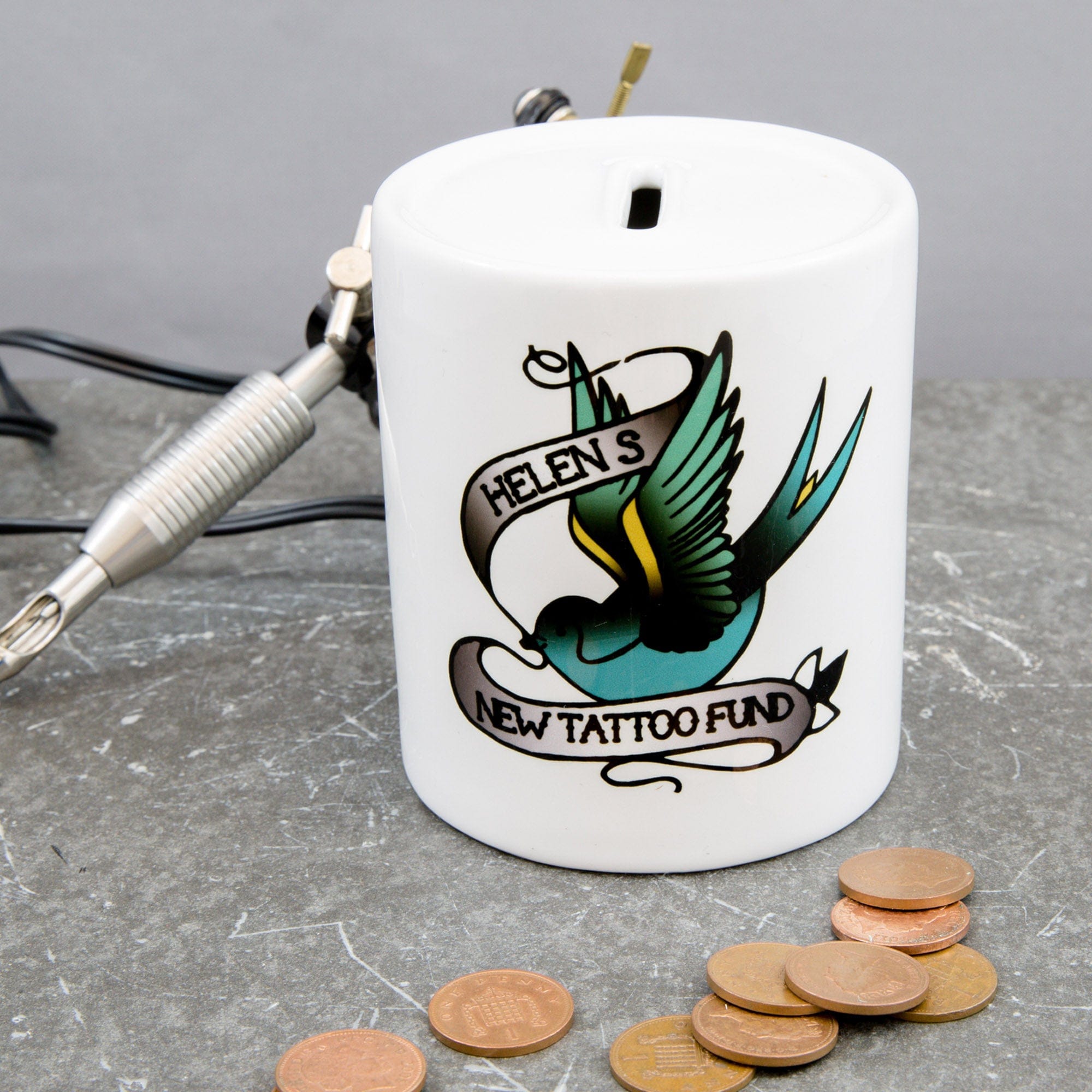 Tattoo Fund Money Box - A Touch of Sparkle