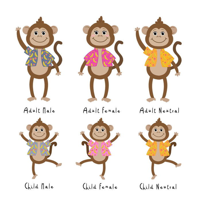 Cheeky Monkey Personalised Family Mug and Coaster Set