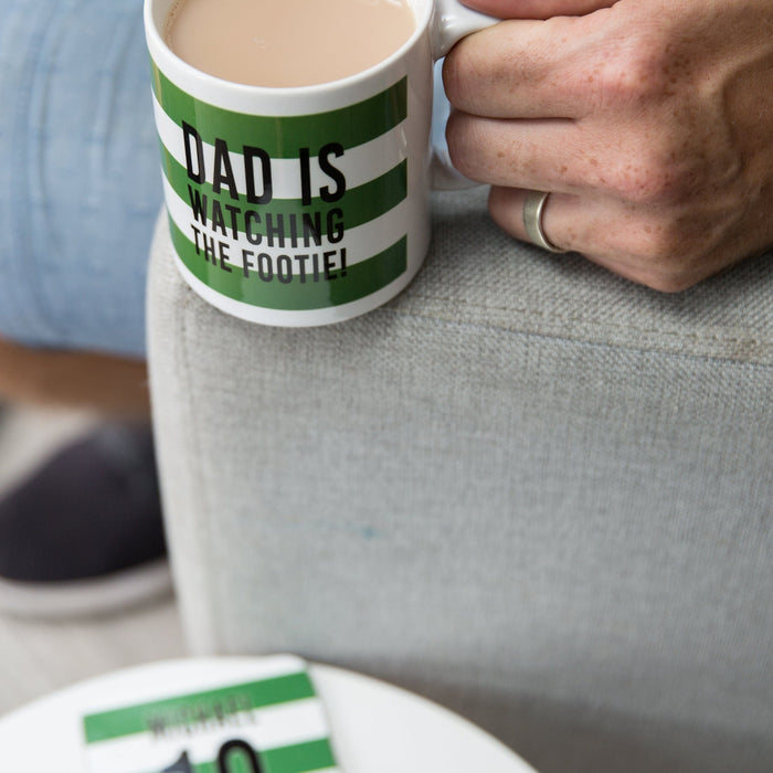 Do Not Disturb Secret Santa Mug - Football Or Rugby Fan Mug Personalised Kit Print - Gift For Dad Or Brother