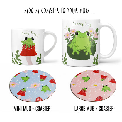 Family Frog Mugs & Coasters - Personalised Spring New Home Gift