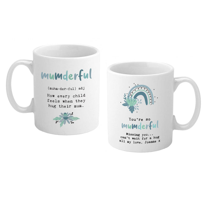 Mother's Day Mug for a 'Mumderful' Mum optional matching coaster